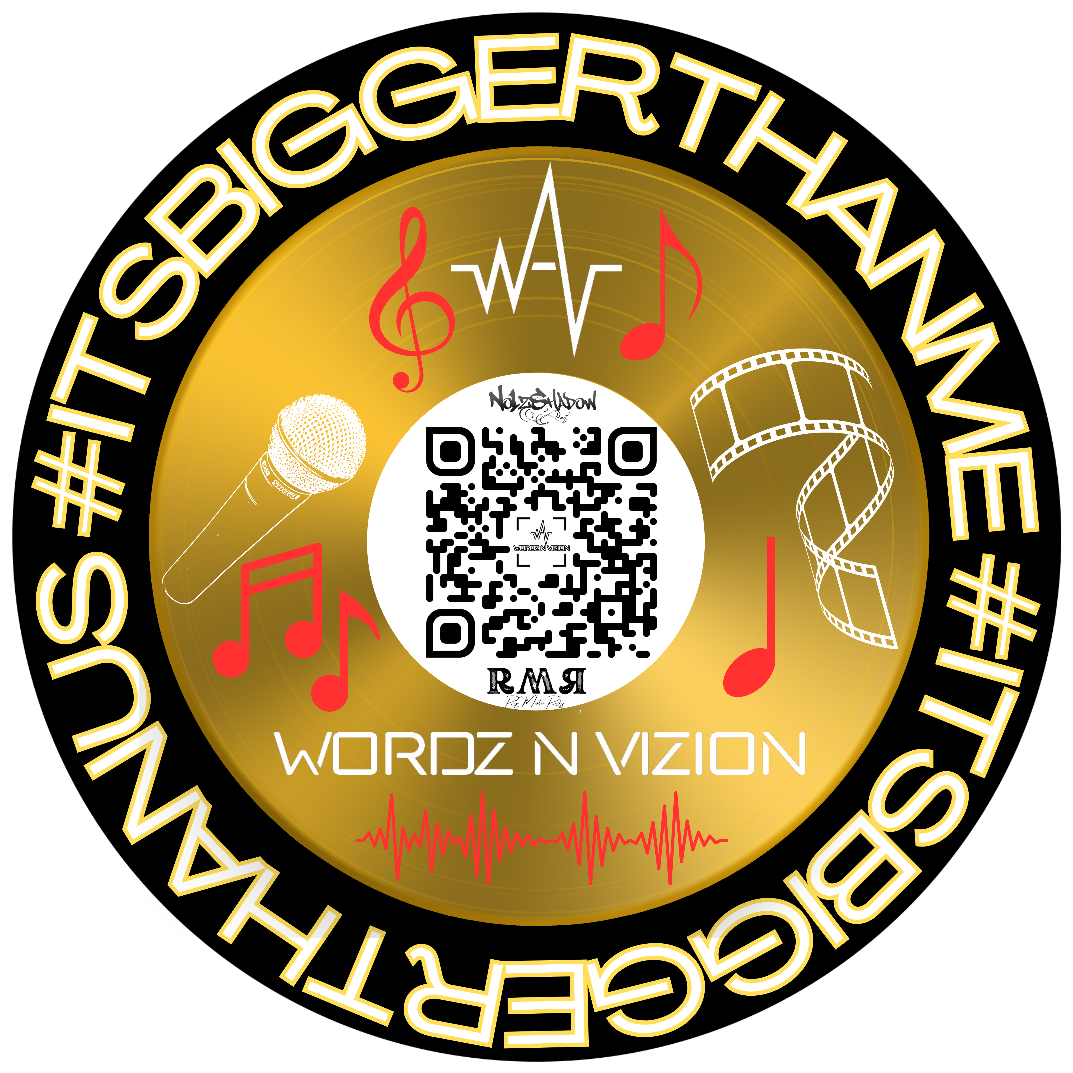 Wordz N Vizion Bigger Than Me Bigger Than Us QR